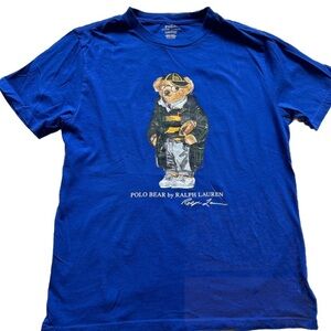Polo Ralph Lauren Blue Polo Bear Boys T-Shirt